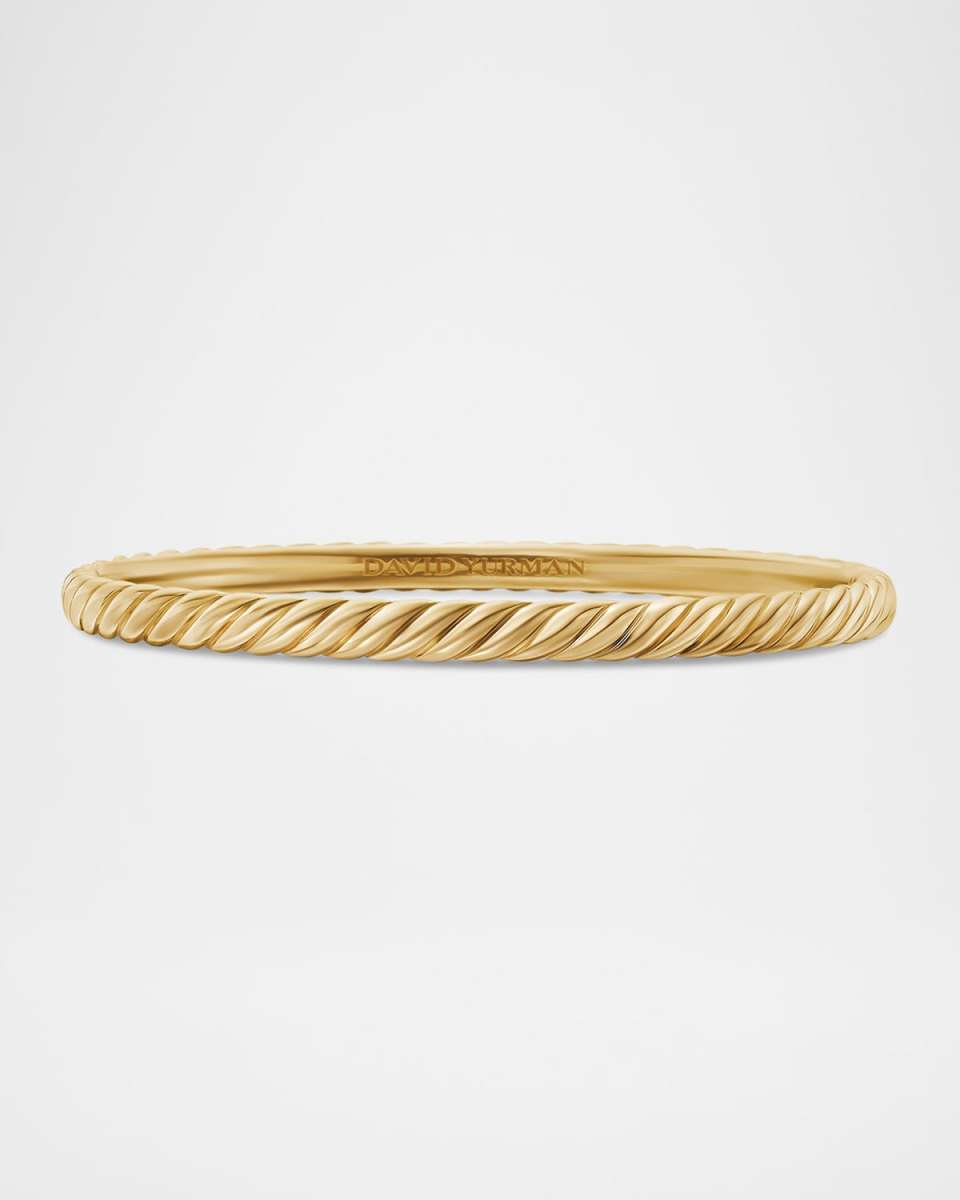 Sculpted Cable Bracelet in 18K Gold, 4.5